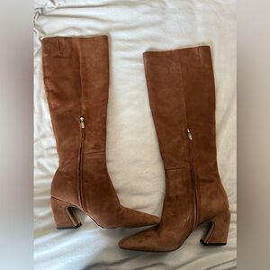 Sam Edelman Suede Boots-Brown